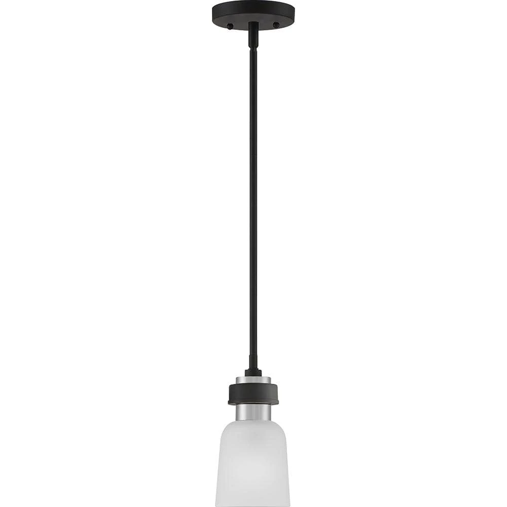 Conrad 1-Light Brushed Nickel Mini Pendant by Quoizel 5 Conrad 1-Light Brushed Nickel Mini Pendant by Quoizel - Image 3