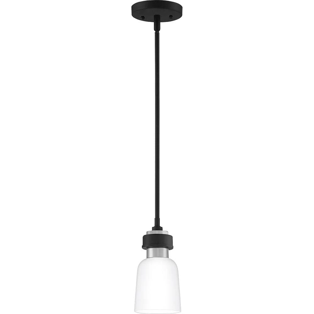 Conrad 1-Light Brushed Nickel Mini Pendant by Quoizel 4 Conrad 1-Light Brushed Nickel Mini Pendant by Quoizel - Image 2