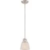 Dublin 1-Light Brushed Nickel Mini Pendant by Quoizel -Quoizel Sales brushed nickel quoizel pendant lights dbn1506bn 64 1000