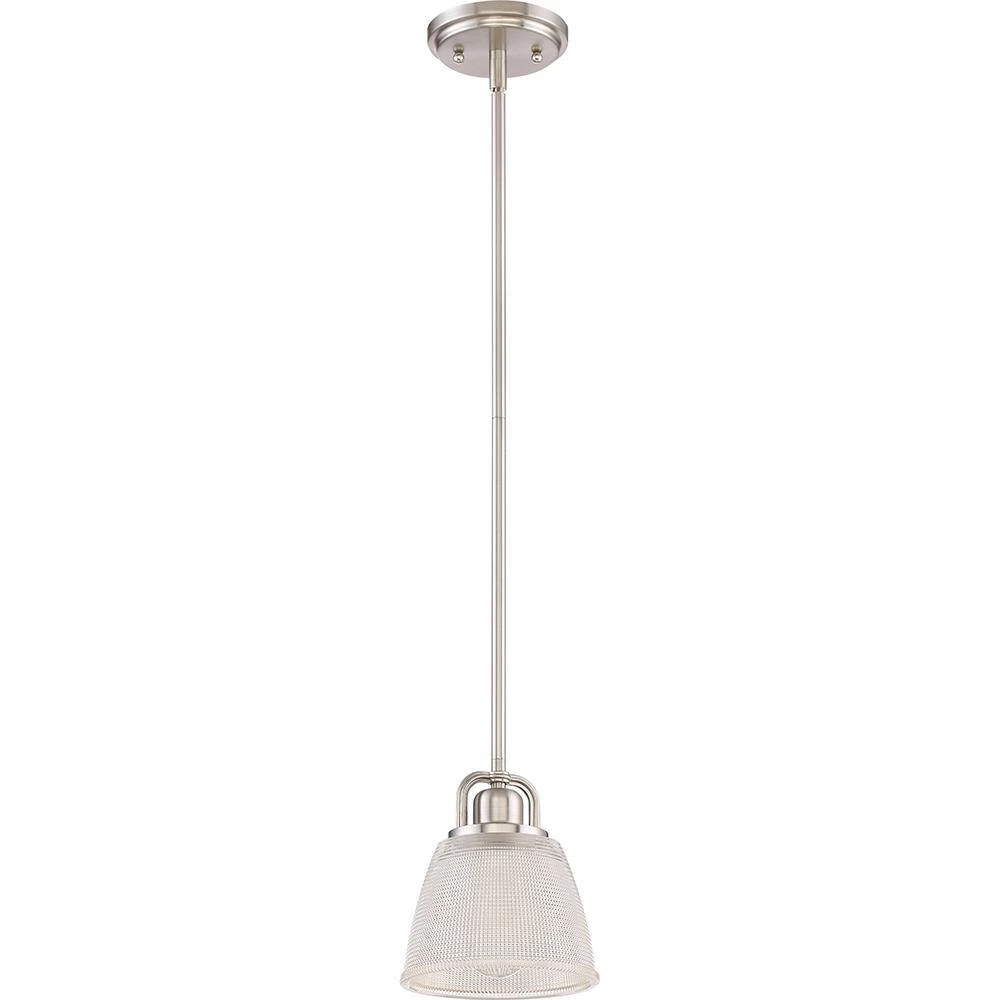 Dublin 1-Light Brushed Nickel Mini Pendant by Quoizel 5 Dublin 1-Light Brushed Nickel Mini Pendant by Quoizel - Image 3