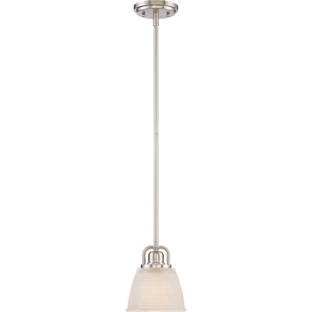Dublin 1-Light Brushed Nickel Mini Pendant by Quoizel 4 Dublin 1-Light Brushed Nickel Mini Pendant by Quoizel - Image 2