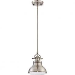 Emery 1-Light Brushed Nickel Mini Pendant by Quoizel 9 Emery 1-Light Brushed Nickel Mini Pendant by Quoizel -Quoizel Sales brushed nickel quoizel pendant lights er1508bn c3 1000