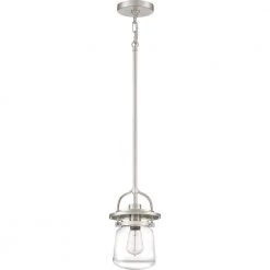 LaSalle 1-Light Brushed Nickel Mini Pendant by Quoizel 8 LaSalle 1-Light Brushed Nickel Mini Pendant by Quoizel -Quoizel Sales brushed nickel quoizel pendant lights lle1507bn c3 1000