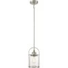 Payson 6.5 in. 1-Light Brushed Nickel Mini Pendant by Quoizel -Quoizel Sales brushed nickel quoizel pendant lights qpp2781bn 64 1000