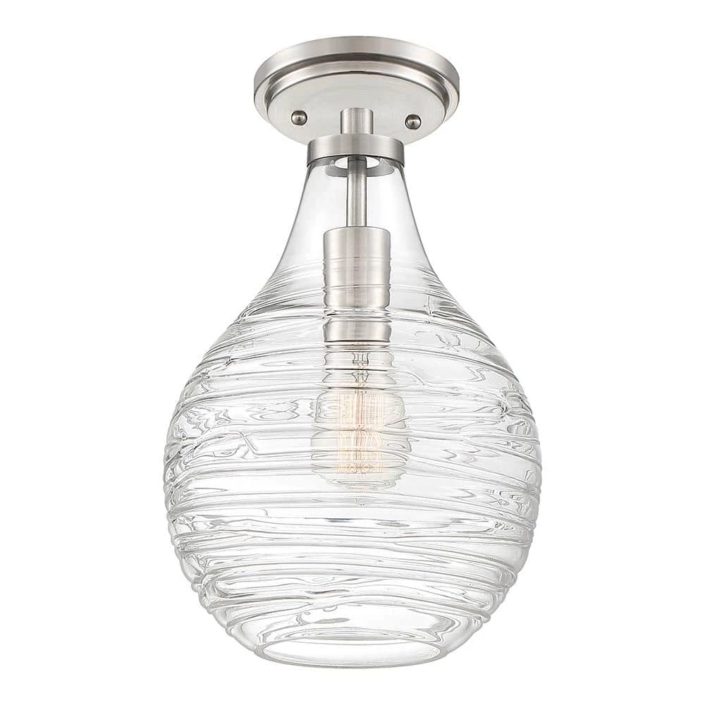 Genie 1-Light Brushed Nickel Mini Pendant by Quoizel 7 Genie 1-Light Brushed Nickel Mini Pendant by Quoizel - Image 5