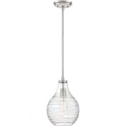 Genie 1-Light Brushed Nickel Mini Pendant by Quoizel 8 Genie 1-Light Brushed Nickel Mini Pendant by Quoizel -Quoizel Sales brushed nickel quoizel pendant lights qpp4019bn e1 1000