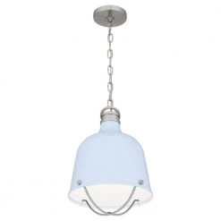 Adlington 1-Light Brushed Nickel Mini Pendant with Metal Shade by Quoizel -Quoizel Sales brushed nickel quoizel pendant lights qpp5345bn 1f 1000