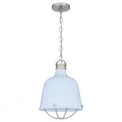 Adlington 1-Light Brushed Nickel Mini Pendant with Metal Shade by Quoizel -Quoizel Sales brushed nickel quoizel pendant lights qpp5345bn c3 1000