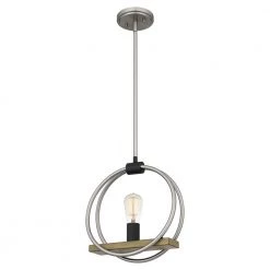 Sterling 1-Light Brushed Nickel Mini Pendant by Quoizel -Quoizel Sales brushed nickel quoizel pendant lights stg1512bn 1f 1000