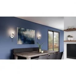 Aria 1-Light Brushed Nickel Wall Sconce by Quoizel -Quoizel Sales brushed nickel quoizel vanity lighting ari8605bn 31 1000