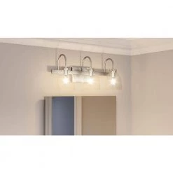Atmore 21 in. 3-Light Brushed Nickel Vanity Light by Quoizel -Quoizel Sales brushed nickel quoizel vanity lighting atmo8621bn c3 1000