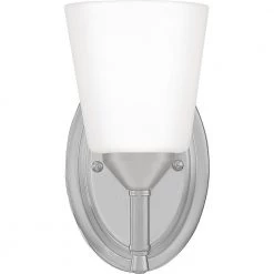 Billingsley 1-Light Brushed Nickel Wall Sconce by Quoizel -Quoizel Sales brushed nickel quoizel vanity lighting blg8605bn c3 1000