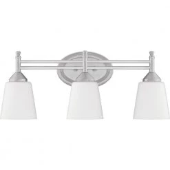 Billingsley 3-Light Brushed Nickel Vanity Light by Quoizel -Quoizel Sales brushed nickel quoizel vanity lighting blg8622bn c3 1000