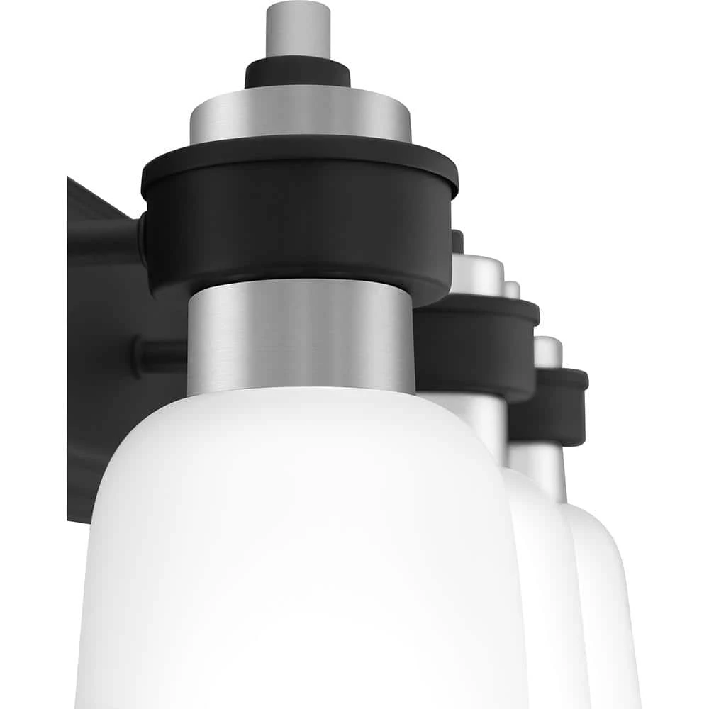 Conrad 3-Light Brushed Nickel Vanity Light by Quoizel 7 Conrad 3-Light Brushed Nickel Vanity Light by Quoizel - Image 5