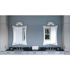 Hunley 2-Light Brushed Nickel Vanity Light by Quoizel -Quoizel Sales brushed nickel quoizel vanity lighting hun8614bn 31 1000
