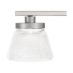 Hunley 2-Light Brushed Nickel Vanity Light by Quoizel -Quoizel Sales brushed nickel quoizel vanity lighting hun8614bn 44 1000