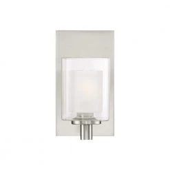 Kolt 1-Light Brushed Nickel Wall Sconce by Quoizel -Quoizel Sales brushed nickel quoizel vanity lighting klt8601bnled c3 1000