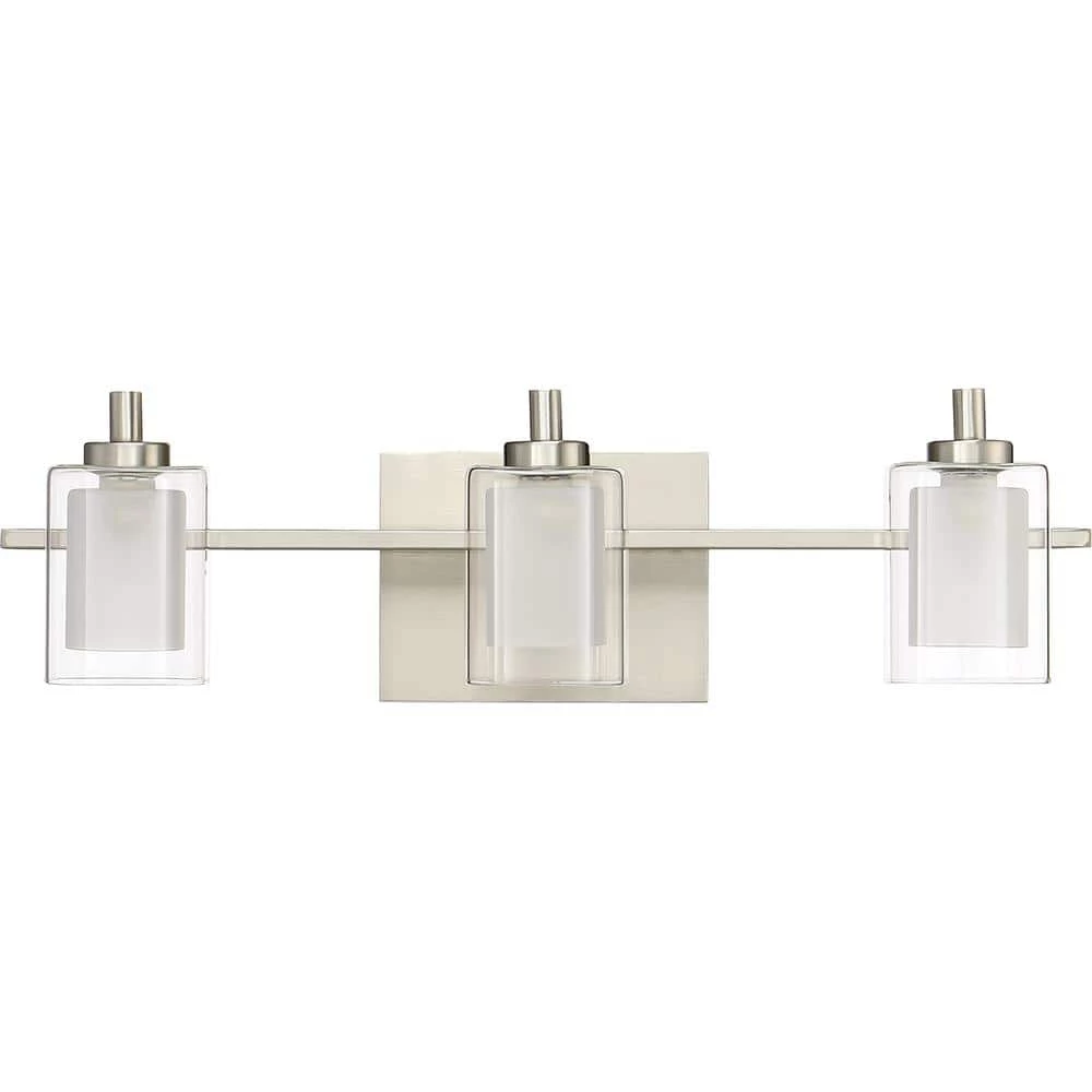 Kolt 3-Light Brushed Nickel Vanity Light by Quoizel 5 Kolt 3-Light Brushed Nickel Vanity Light by Quoizel - Image 3