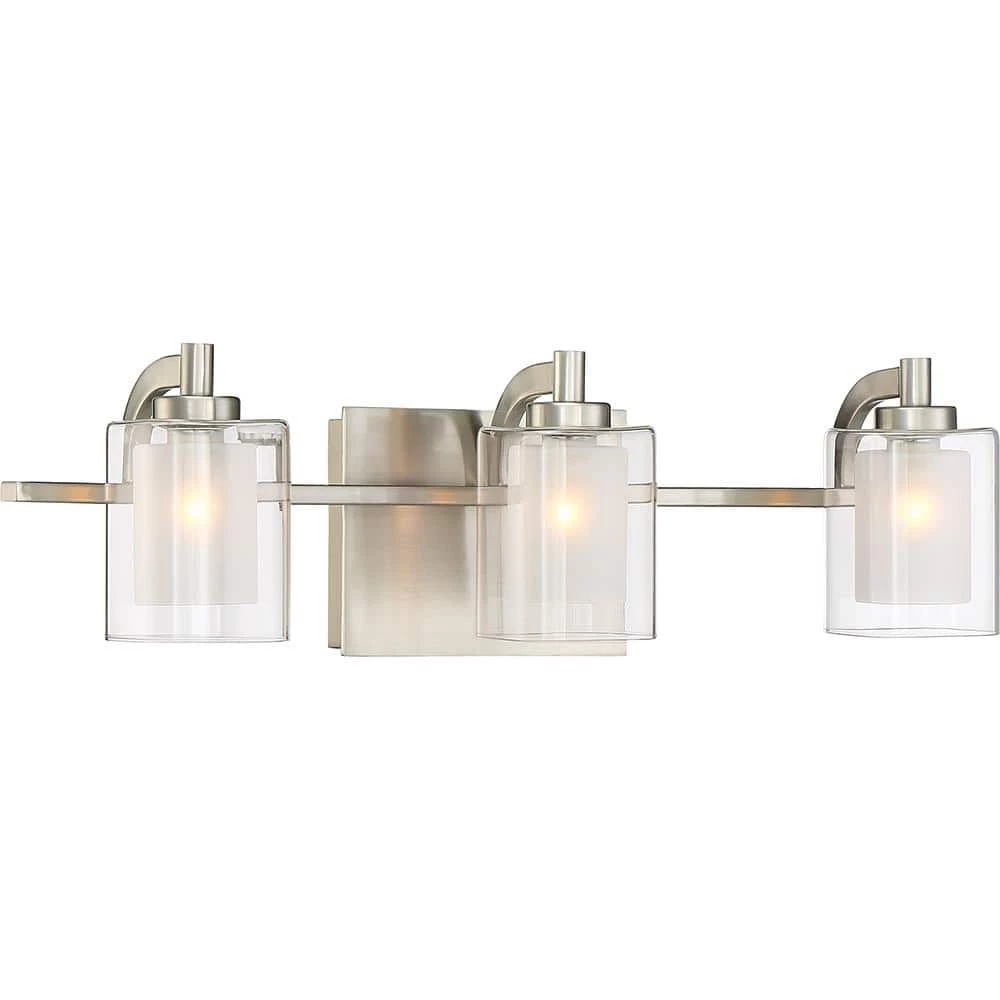 Kolt 3-Light Brushed Nickel Vanity Light by Quoizel 4 Kolt 3-Light Brushed Nickel Vanity Light by Quoizel - Image 2