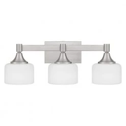Ladson 3-Light Brushed Nickel Vanity Light by Quoizel -Quoizel Sales brushed nickel quoizel vanity lighting lad8624bn 1f 1000