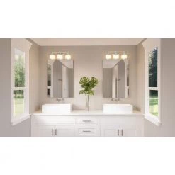 Ladson 3-Light Brushed Nickel Vanity Light by Quoizel -Quoizel Sales brushed nickel quoizel vanity lighting lad8624bn 31 1000