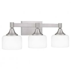 Ladson 3-Light Brushed Nickel Vanity Light by Quoizel -Quoizel Sales brushed nickel quoizel vanity lighting lad8624bn c3 1000