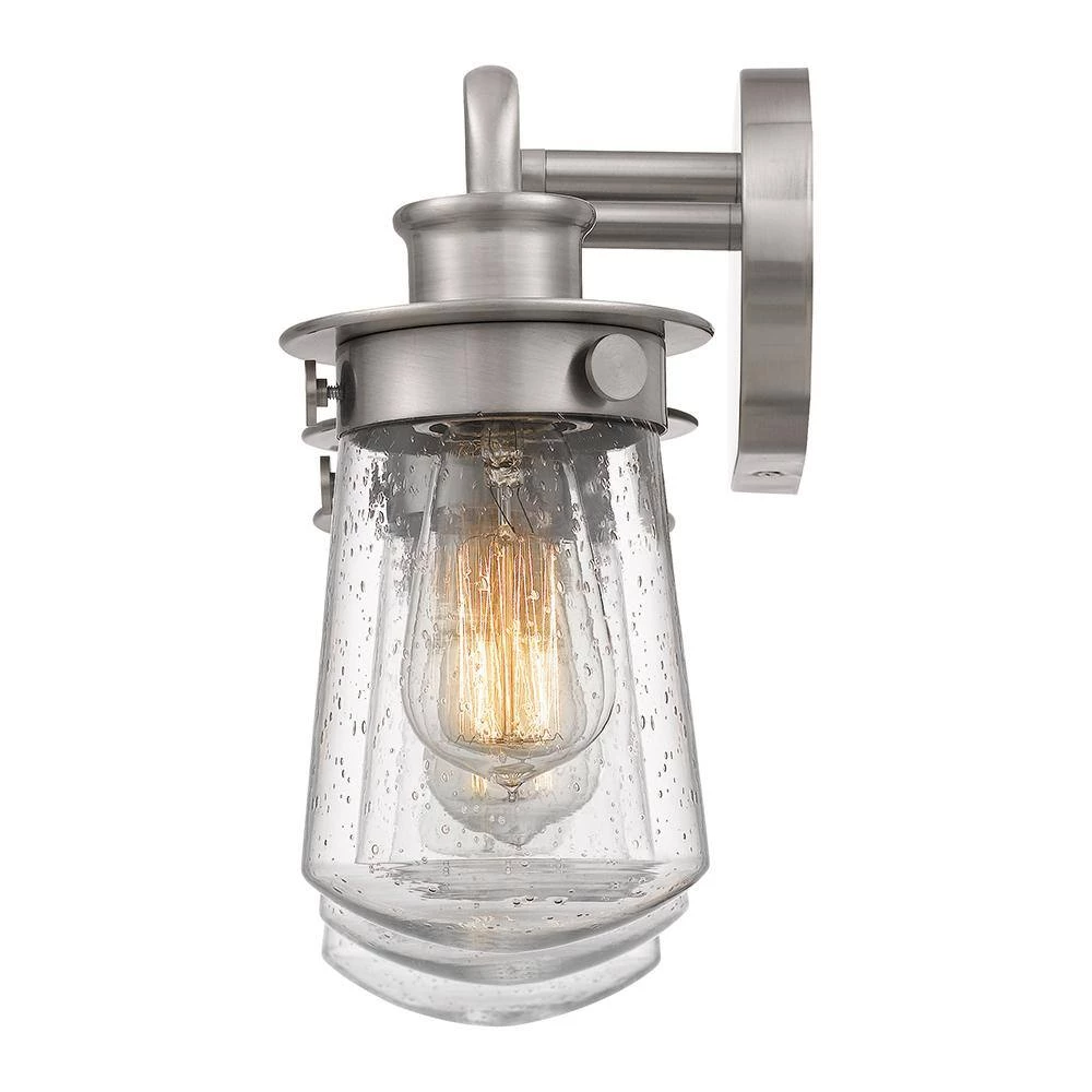 Lewiston 3-Light Brushed Nickel Vanity Light by Quoizel 6 Lewiston 3-Light Brushed Nickel Vanity Light by Quoizel - Image 4