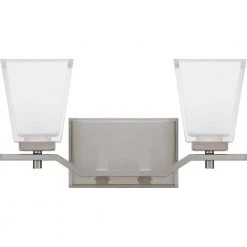 Myra 15 in. 2-Light Brushed Nickel Vanity Light with Clear Glass by Quoizel 9 Myra 15 in. 2-Light Brushed Nickel Vanity Light with Clear Glass by Quoizel -Quoizel Sales brushed nickel quoizel vanity lighting myr8615bn c3 1000