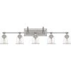 Nicholas 5-Light Brushed Nickel Vanity Light by Quoizel -Quoizel Sales brushed nickel quoizel vanity lighting nlc8605bn 64 1000