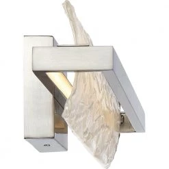 Glacial 22 in. Brushed Nickel Integrated LED Vanity Light by Quoizel -Quoizel Sales brushed nickel quoizel vanity lighting pcgl8522bn 4f 1000