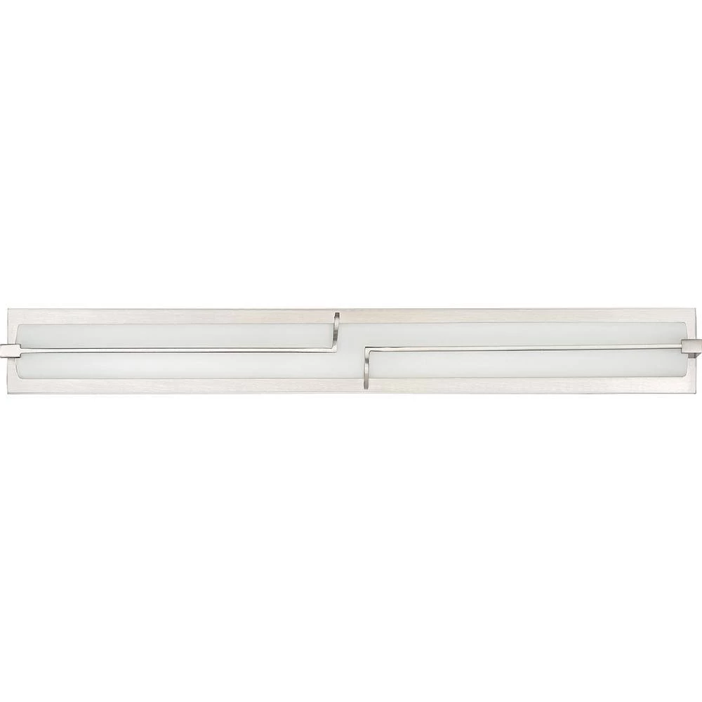 Lateral 32 in. Brushed Nickel Integrated LED Vanity Light by Quoizel 5 Lateral 32 in. Brushed Nickel Integrated LED Vanity Light by Quoizel - Image 3