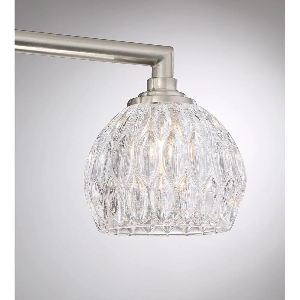 Serena 3-Light Brushed Nickel Vanity Light by Quoizel 7 Serena 3-Light Brushed Nickel Vanity Light by Quoizel - Image 5