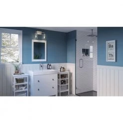 Prescott 16.25 in. 2-Light Brushed Nickel Bath Vanity Light by Quoizel -Quoizel Sales brushed nickel quoizel vanity lighting prc8616bn 31 1000