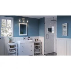 Prescott 24 in. 3-Light Brushed Nickel Bath Vanity Light by Quoizel -Quoizel Sales brushed nickel quoizel vanity lighting prc8624bn 31 1000