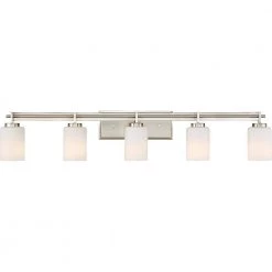 Taylor 5-Light Brushed Nickel Vanity Light by Quoizel