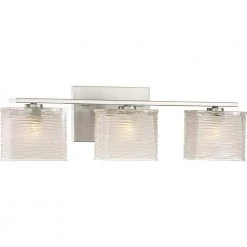 Westcap 3-Light Brushed Nickel Vanity Light by Quoizel -Quoizel Sales brushed nickel quoizel vanity lighting wcp8603bn e1 1000