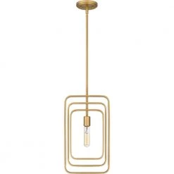 Dupree 1-Light Brushed Weathered Brass Statement Pendant by Quoizel -Quoizel Sales brushed weathered brass quoizel pendant lights pcdpr1510bws 1f 1000