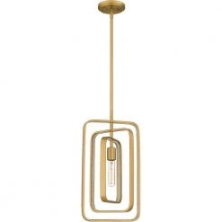 Dupree 1-Light Brushed Weathered Brass Statement Pendant by Quoizel -Quoizel Sales brushed weathered brass quoizel pendant lights pcdpr1510bws 4f 1000