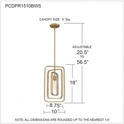 Dupree 1-Light Brushed Weathered Brass Statement Pendant by Quoizel -Quoizel Sales brushed weathered brass quoizel pendant lights pcdpr1510bws 76 1000