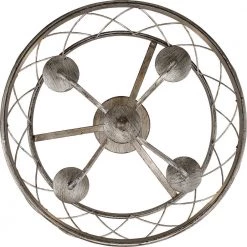 Dury 17.5 in. 4-Light Century Silver Leaf Semi-Flush Mount by Quoizel -Quoizel Sales century silver leaf quoizel flush mount lights rdy1717cs 1f 1000