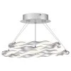Finale 15.75 in. Dipped Silver LED Semi-Flush Mount by Quoizel -Quoizel Sales dipped silver quoizel flush mount lights pcfn1716dsl 64 1000