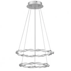 Finale 15.75 in. Dipped Silver LED Semi-Flush Mount by Quoizel -Quoizel Sales dipped silver quoizel flush mount lights pcfn1716dsl c3 1000