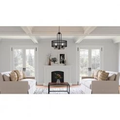 Benton 4-Light Distressed Iron Pendant by Quoizel -Quoizel Sales distressed iron quoizel chandeliers beo2821do 31 1000