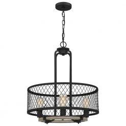 Benton 4-Light Distressed Iron Pendant by Quoizel -Quoizel Sales distressed iron quoizel chandeliers beo2821do 4f 1000