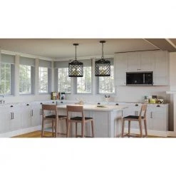 Calais 4-Light Earth Black Standard Pendant Light by Quoizel -Quoizel Sales earth black quoizel chandeliers cai2814ek 31 1000