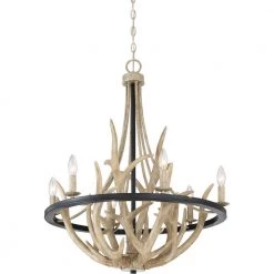 Journey 6-Light Earth Black Bowl-Style Chandelier by Quoizel 10 Journey 6-Light Earth Black Bowl-Style Chandelier by Quoizel -Quoizel Sales earth black quoizel chandeliers jr5006ek 4f 1000