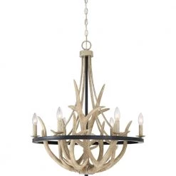 Journey 6-Light Earth Black Bowl-Style Chandelier by Quoizel
