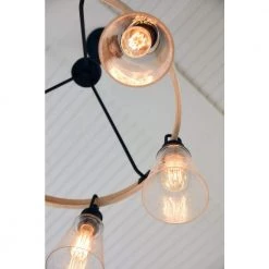 Kingsbridge 6-Light Earth Black Chandelier with Clear Seeded by Quoizel -Quoizel Sales earth black quoizel chandeliers kgb5029ek 77 1000