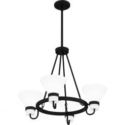 Marigold 4-Light Earth Black Chandelier with Opal Etched Glass Shade by Quoizel 15 Marigold 4-Light Earth Black Chandelier with Opal Etched Glass Shade by Quoizel -Quoizel Sales earth black quoizel chandeliers mgd5025ek 1f 1000