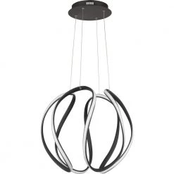 Waving Integrated LED Earth Black Pendant by Quoizel -Quoizel Sales earth black quoizel chandeliers pcwn2818ek c3 1000
